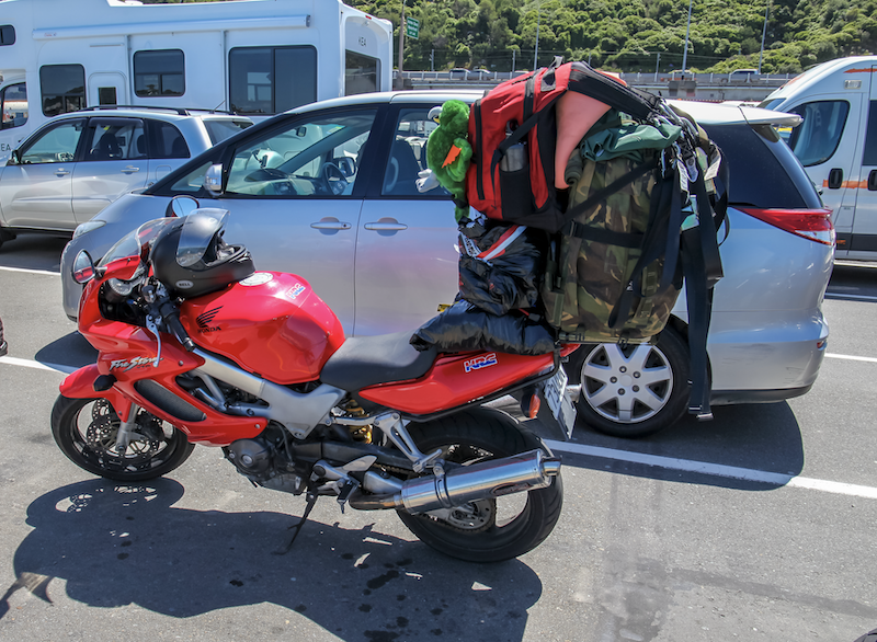 Travel tips on a motorcycle